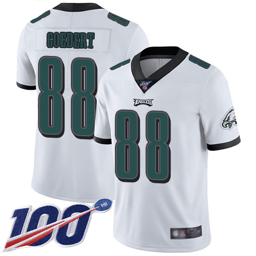 Men Philadelphia Eagles #88 Dallas Goedert White Vapor Untouchable NFL Jersey Limited Player Season